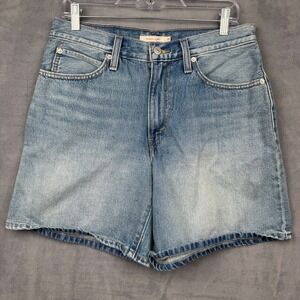 Levi Strauss 1994 Baggy Shorts Womens Size 30 Light Wash Denim